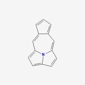 molecular formula C14H9N B12901130 Cyclopent[4,5]azepino[2,1,7-cd]pyrrolizine CAS No. 27884-38-4