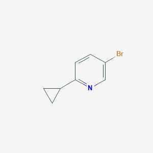 molecular formula C8H8BrN B1290116 5-Bromo-2-cyclopropylpyridine CAS No. 579475-29-9