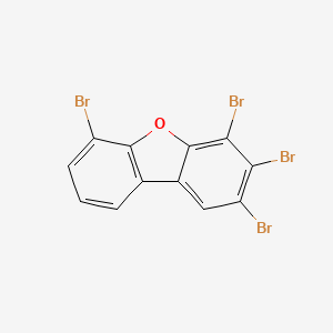 molecular formula C12H4Br4O B12901180 2,3,4,6-Tetrabromo-dibenzofuran CAS No. 131166-91-1