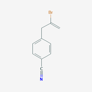 molecular formula C10H8BrN B129012 2-Bromo-3-(4-cyanophenyl)-1-propene CAS No. 148252-40-8
