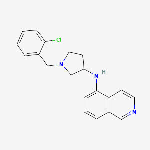 molecular formula C20H20ClN3 B12901220 N-(1-(2-chlorobenzyl)pyrrolidin-3-yl)isoquinolin-5-amine CAS No. 675132-98-6