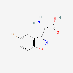 molecular formula C9H7BrN2O3 B1290131 Amino-(5-bromo-benzo[d]isoxazol-3-yl)-acetic acid 