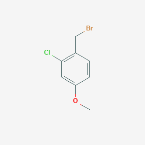 molecular formula C8H8BrClO B1290133 1-(Bromomethyl)-2-chloro-4-methoxybenzene CAS No. 54788-17-9
