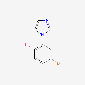 molecular formula C9H6BrFN2 B1290142 1-(5-Bromo-2-fluorophenyl)-1h-imidazole CAS No. 425379-84-6