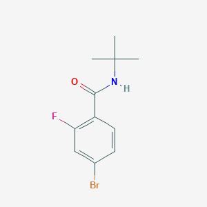 molecular formula C11H13BrFNO B1290150 4-Bromo-N-t-butyl-2-fluorobenzamide CAS No. 303084-21-1