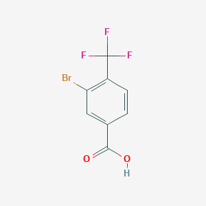 molecular formula C8H4BrF3O2 B1290153 3-Bromo-4-(trifluoromethyl)benzoic acid CAS No. 581813-17-4
