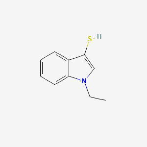 molecular formula C10H11NS B12901631 1-Ethyl-1H-indole-3-thiol CAS No. 70447-24-4