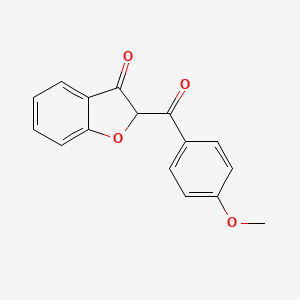 molecular formula C16H12O4 B12901634 3(2H)-Benzofuranone, 2-p-anisoyl- CAS No. 10173-84-9