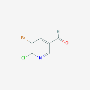 molecular formula C6H3BrClNO B1290164 5-Bromo-6-chloronicotinaldehyde CAS No. 71702-00-6