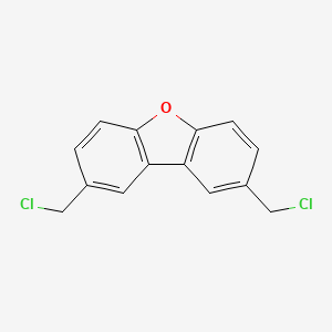 molecular formula C14H10Cl2O B12901688 Dibenzofuran, 2,8-bis(chloromethyl)- CAS No. 40011-35-6