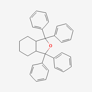 molecular formula C32H30O B12901743 1,1,3,3-Tetraphenyloctahydro-2-benzofuran CAS No. 113770-02-8