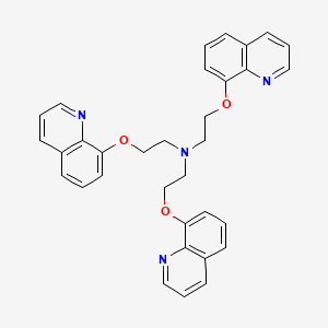 molecular formula C33H30N4O3 B12901859 Tris(2-(quinolin-8-yloxy)ethyl)amine CAS No. 63373-69-3