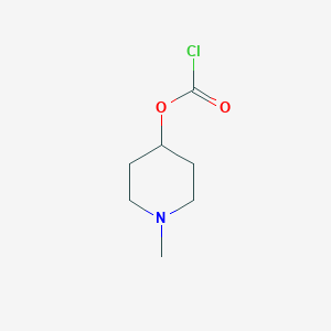 molecular formula C7H12ClNO2 B12901864 1-Methylpiperidin-4-yl carbonochloridate CAS No. 87571-86-6
