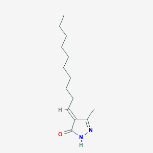 molecular formula C14H24N2O B12901871 4-Decylidene-3-methyl-1H-pyrazol-5(4H)-one 