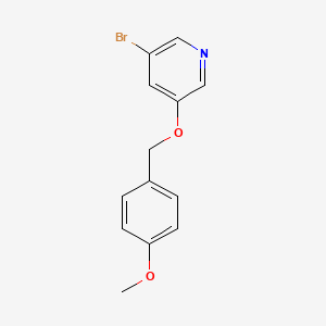 molecular formula C13H12BrNO2 B1290190 3-Bromo-5-(4-methoxybenzyloxy)pyridine CAS No. 552331-73-4