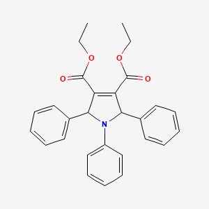 molecular formula C28H27NO4 B12901988 Diethyl 1,2,5-triphenyl-2,5-dihydropyrrole-3,4-dicarboxylate CAS No. 3339-86-4
