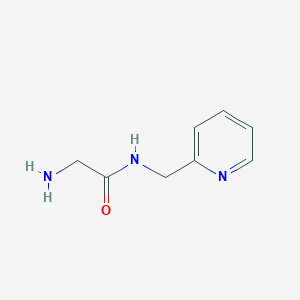 molecular formula C8H11N3O B1290214 2-Amino-N-pyridin-2-ylmethyl-acetamide CAS No. 3014-26-4