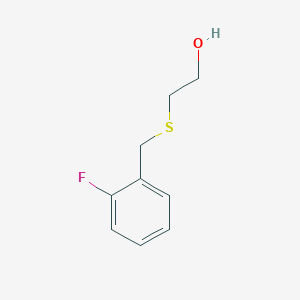 molecular formula C9H11FOS B1290235 2-((2-Fluorobenzyl)thio)ethanol CAS No. 89040-05-1