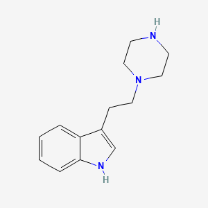 molecular formula C14H19N3 B1290240 3-(2-(Piperazin-1-YL)ethyl)-1H-indole CAS No. 4644-97-7