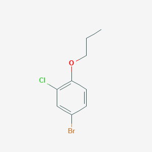 molecular formula C9H10BrClO B1290242 4-Bromo-2-chloro-1-propoxybenzene CAS No. 1309933-21-8