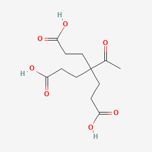 4-Acetyl-4-(2-carboxyethyl)heptanedioic acid