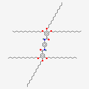 molecular formula C104H184N2O8 B12902670 N,N'-(1,4-Phenylene)bis(3,4,5-tris(tetradecyloxy)benzamide) CAS No. 680581-51-5