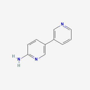 molecular formula C10H9N3 B1290270 [3,3'-Bipyridin]-6-amine CAS No. 31970-30-6