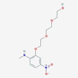 molecular formula C13H20N2O6 B12902849 2-(2-(2-(2-(Methylamino)-5-nitrophenoxy)ethoxy)ethoxy)ethanol CAS No. 194923-89-2