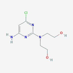molecular formula C8H13ClN4O2 B12902894 2,2'-((4-Amino-6-chloropyrimidin-2-yl)azanediyl)diethanol CAS No. 88290-66-8