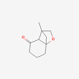 molecular formula C10H14O2 B12902899 3-Methyltetrahydro-2H-3,7a-methano-1-benzofuran-4(5H)-one CAS No. 112148-02-4