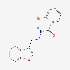 molecular formula C17H14BrNO2 B12902900 N-[2-(1-benzofuran-3-yl)ethyl]-2-bromobenzamide CAS No. 920537-54-8