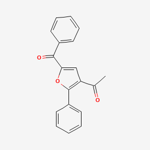 molecular formula C19H14O3 B12902948 1-(5-Benzoyl-2-phenylfuran-3-YL)ethanone CAS No. 61667-76-3