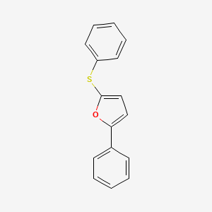 molecular formula C16H12OS B12902979 2-Phenyl-5-(phenylthio)furan CAS No. 90714-24-2
