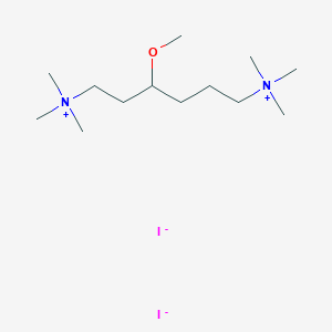 molecular formula C13H32I2N2O B012903 Ammonium, 3-methoxyhexamethylenebis(trimethyl-, diiodide CAS No. 101710-59-2