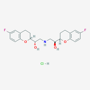 molecular formula C22H26ClF2NO4 B129030 Nebivolol HCl CAS No. 920299-33-8