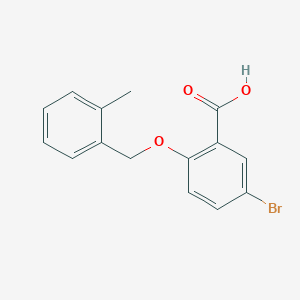 5-Bromo-2-[(2-methylbenzyl)oxy]benzoic acid