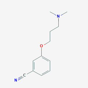 molecular formula C12H16N2O B1290302 3-[3-(Dimethylamino)propoxy]benzonitrile CAS No. 209538-81-8