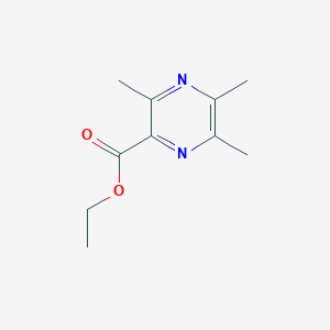 molecular formula C10H14N2O2 B12903073 Ethyl 3,5,6-trimethylpyrazine-2-carboxylate CAS No. 86461-68-9