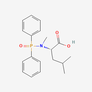 molecular formula C19H24NO3P B12903102 N-(Diphenylphosphoryl)-N-methyl-L-leucine CAS No. 62316-81-8
