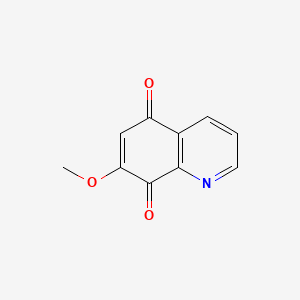 molecular formula C10H7NO3 B12903137 7-Methoxy-5,8-dihydroquinoline-5,8-dione CAS No. 67380-50-1