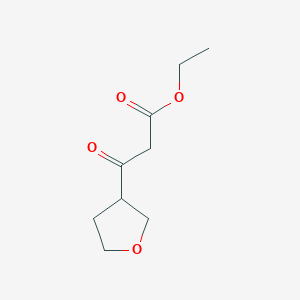 molecular formula C9H14O4 B1290315 Ethyl 3-(tetrahydrofuran-3-yl)-3-oxopropanoate CAS No. 324570-25-4