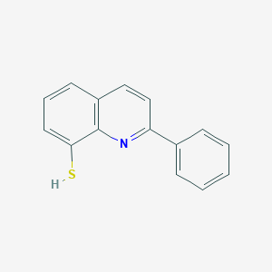 molecular formula C15H11NS B12903225 2-Phenylquinoline-8-thiol CAS No. 15759-12-3