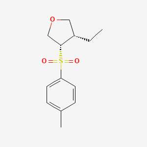 molecular formula C13H18O3S B12903256 Cis-3-ethyl-4-tosyltetrahydrofuran 