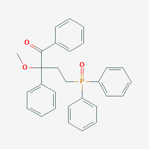 molecular formula C29H27O3P B12903289 4-(Diphenylphosphoryl)-2-methoxy-1,2-diphenylbutan-1-one CAS No. 22950-51-2