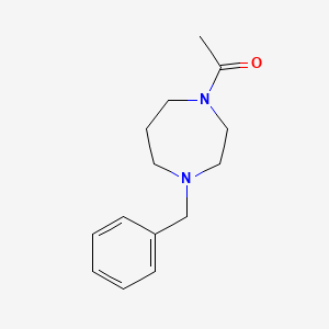 molecular formula C14H20N2O B1290334 1-(4-Benzyl-1,4-diazepan-1-yl)ethan-1-one 