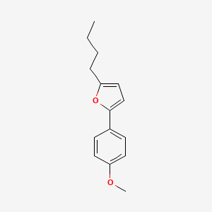 molecular formula C15H18O2 B12903344 Furan, 2-butyl-5-(4-methoxyphenyl)- CAS No. 526209-24-5