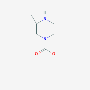 molecular formula C11H22N2O2 B1290338 Tert-butyl 3,3-dimethylpiperazine-1-carboxylate CAS No. 259808-67-8