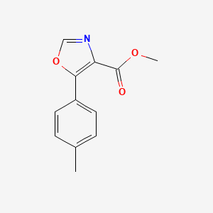 molecular formula C12H11NO3 B12903435 Methyl 5-(4-methylphenyl)-1,3-oxazole-4-carboxylate CAS No. 89204-96-6