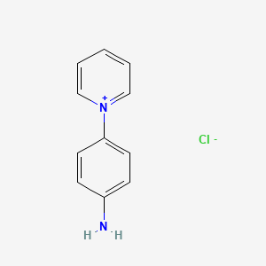 molecular formula C11H11ClN2 B1290344 1-(4-Aminophenyl)pyridin-1-ium chloride CAS No. 78427-26-6
