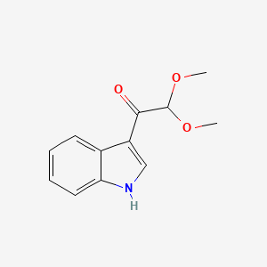 molecular formula C12H13NO3 B12903544 1-(1H-indol-3-yl)-2,2-dimethoxyethanone CAS No. 79509-67-4